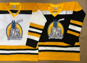 Custom Hockey Jerseys with the Sparkle Donkeys Embroidered Twill Logo