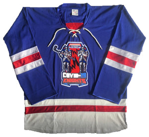 Custom Hockey Jerseys with a Knights Embroidered Twill Logo