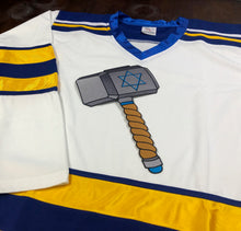 Load image into Gallery viewer, Custom Hockey Jerseys with the Team Justice Logo
