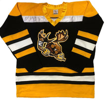 Load image into Gallery viewer, Custom Hockey Jerseys with a Moose Embroidered Twill Crest

