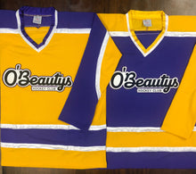 Load image into Gallery viewer, Custom Hockey Jerseys with an O&#39;Beautys Hockey Club Twill Logo
