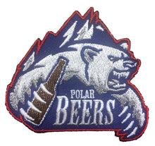 Load image into Gallery viewer, Flex-Fit Hat with a Polar Beers crest / logo $39 (Navy Blue  / Navy Blue)
