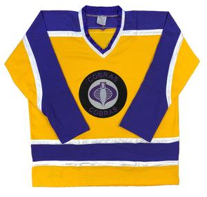 Custom Hockey Jerseys with the Cobras Embroidered Twill Logo