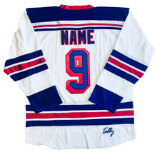 Load image into Gallery viewer, Custom Hockey Jerseys with a Peace Sign Embroidered Twill Logo
