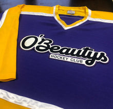 Load image into Gallery viewer, Custom Hockey Jerseys with the O&#39;Beauty&#39;s Twill Logo
