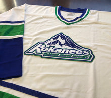 Load image into Gallery viewer, Custom Hockey Jerseys with a Kokanees Embroidered Twill Logo
