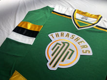 Load image into Gallery viewer, Custom hockey jerseys with the Thrashers team logo.

