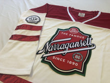 Load image into Gallery viewer, Custom hockey jerseys with the Narragansett logo and shoulder crests

