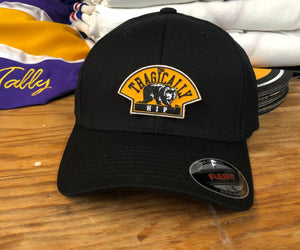 Flex-Fit Hat with a Bruins style Hip crest / logo $39 (Black)