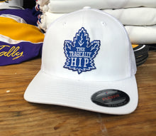Load image into Gallery viewer, Flex-Fit Hat with a Hip crest / logo $39 (White / White)
