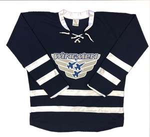 Custom Hockey Jerseys with The Wingmen Embroidered Twill Crest