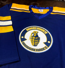 Load image into Gallery viewer, Custom Hockey Jerseys with the Horseshoes and Handgrenades Twill Crest

