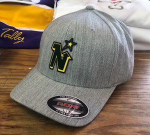 Flex-Fit Hat with a Northstars crest / logo $39 (Heather)
