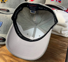 Load image into Gallery viewer, Flex-Fit Hat with a Rock-On crest / logo $39 (Heather)
