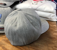 Load image into Gallery viewer, Flex-Fit Hat with a Canada (Flag) crest / logo $39 (Heather)
