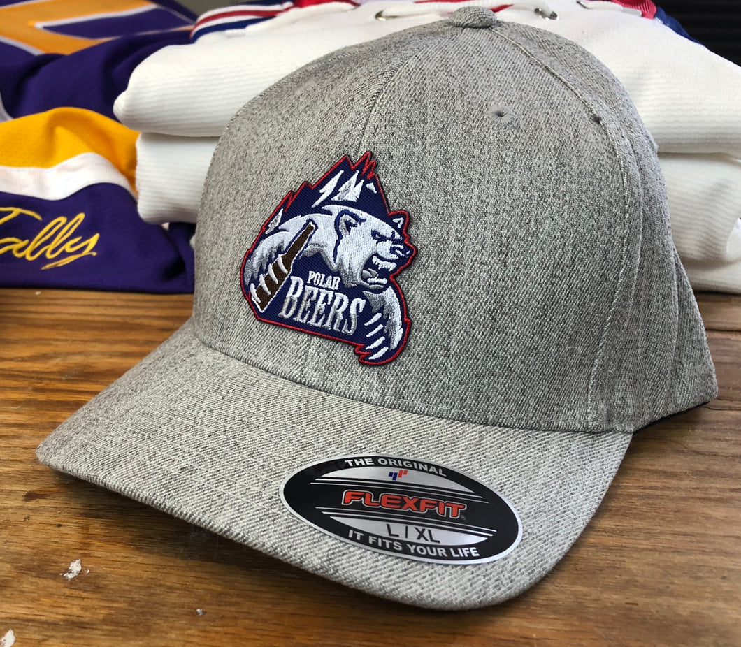 Flex-Fit Hat with a Polar Beers (crest / logo $39 (Heather)