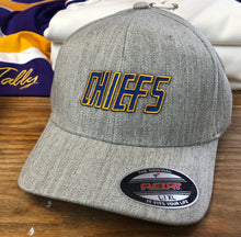 Load image into Gallery viewer, Flex-Fit Hat with a Chiefs crest / logo $39 (Heather)

