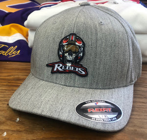 Flex-Fit Hat with the Austin Rebels crest / logo $39 (Heather)