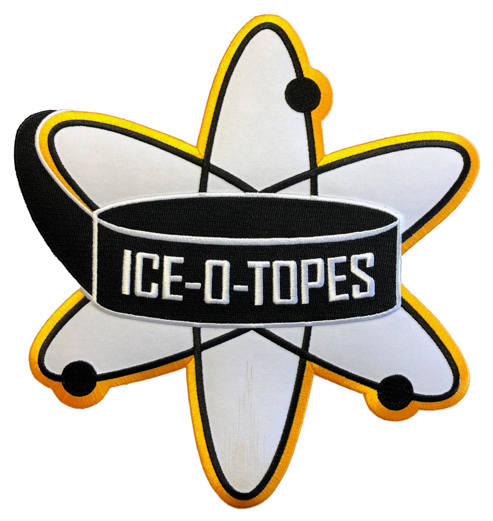 Custom Hockey Jerseys with An Ice-O-Topes Embroidered Twill Logo Adult XL / (Just Number) / Black