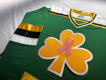 Load image into Gallery viewer, Custom hockey jerseys with 3 Leaf Clover embroidered twill crest
