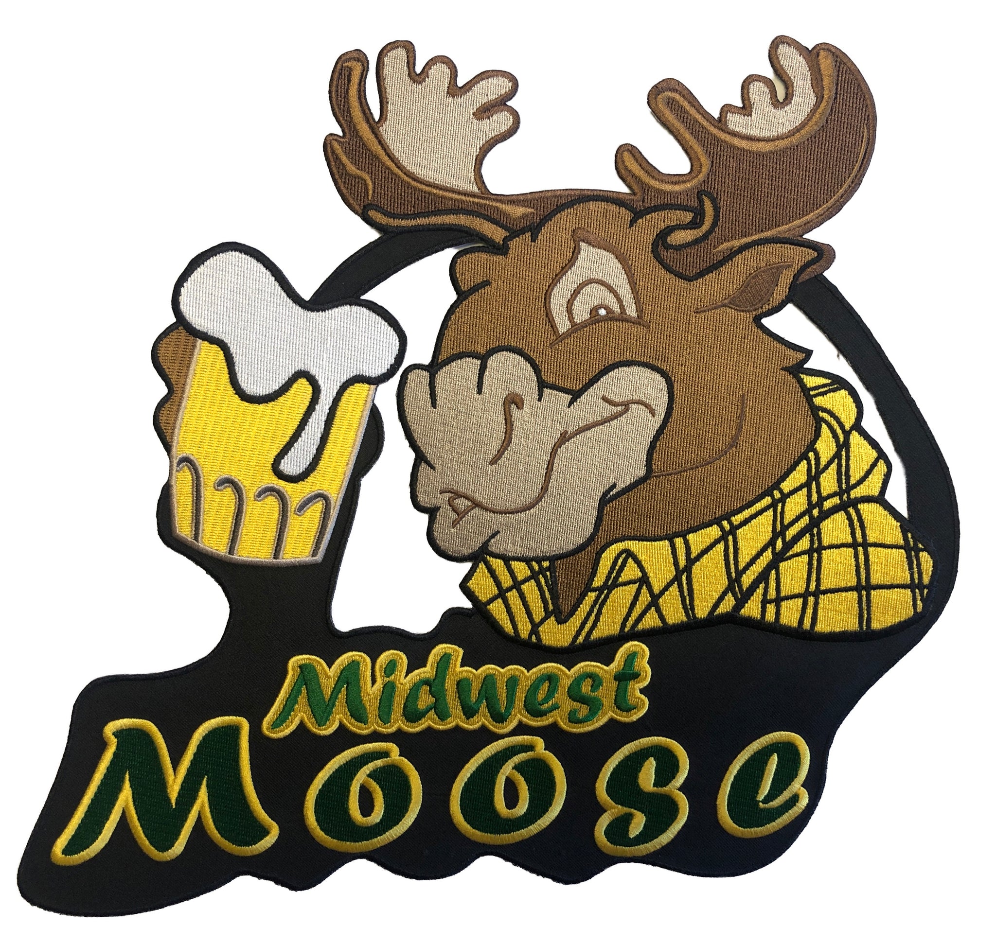 Custom Hockey Jerseys with A Moose with Beer Antlers Logo Adult Small / (Number on Back and Sleeves) / Black