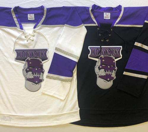 Custom hockey jerseys with the Ironmen logo