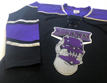 Load image into Gallery viewer, Custom hockey jerseys with the Ironmen logo
