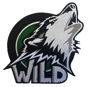 The Wild embroidered twill team logo.
