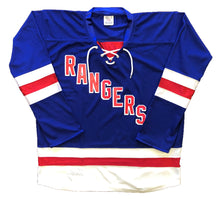 Load image into Gallery viewer, Custom Hockey Jerseys with Rangers in Twill Letters
