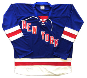 Custom Hockey Jerseys with New York in Twill