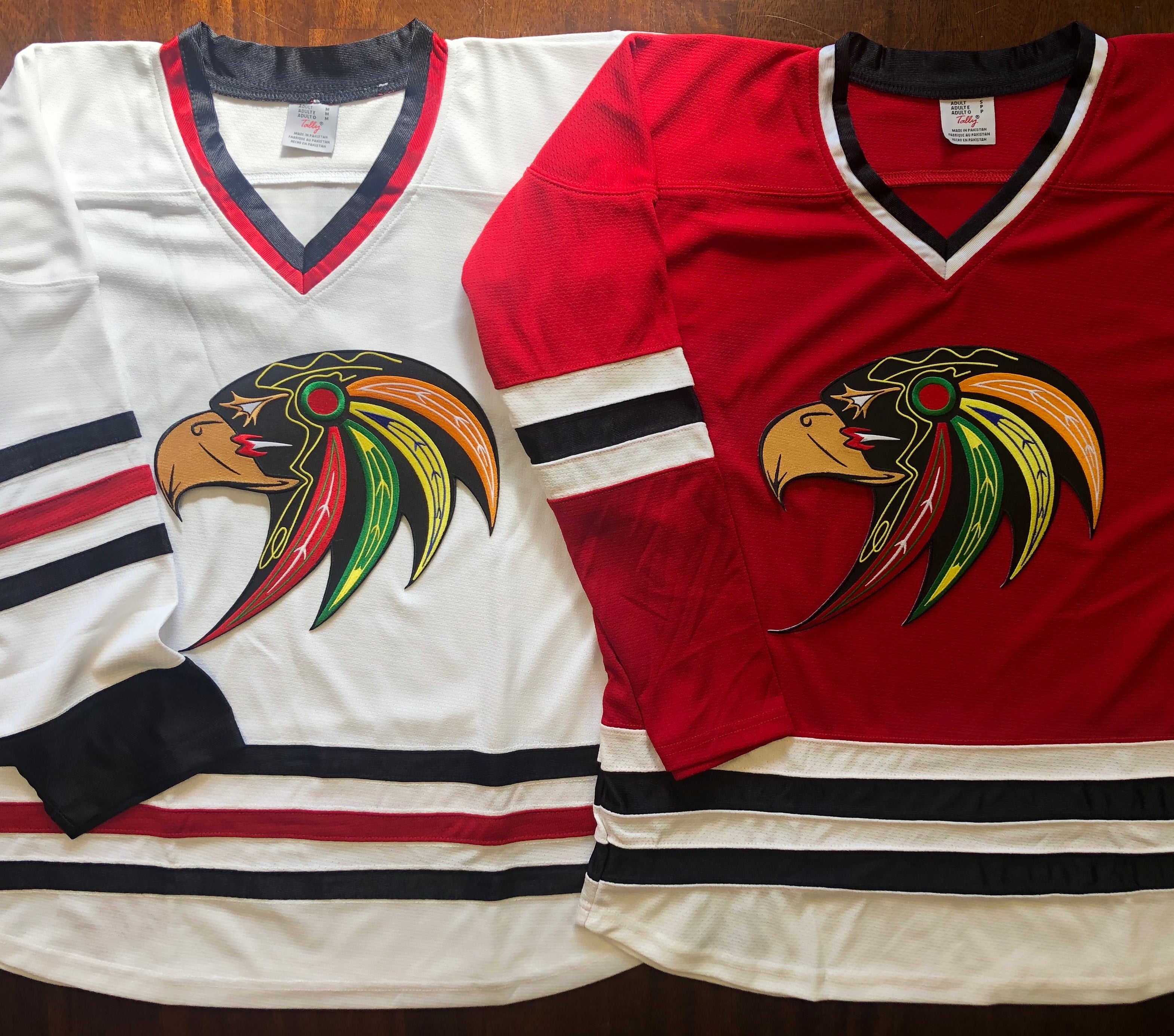 Custom Hockey Jerseys with A Gators Twill Logo Adult Medium / (Number on Back and Sleeves) / Green