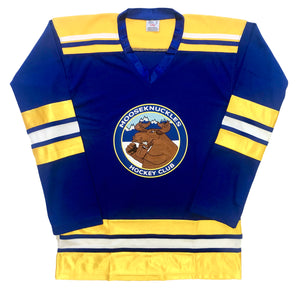 Custom Hockey Jerseys with the Mooseknuckles Hockey Club Logo