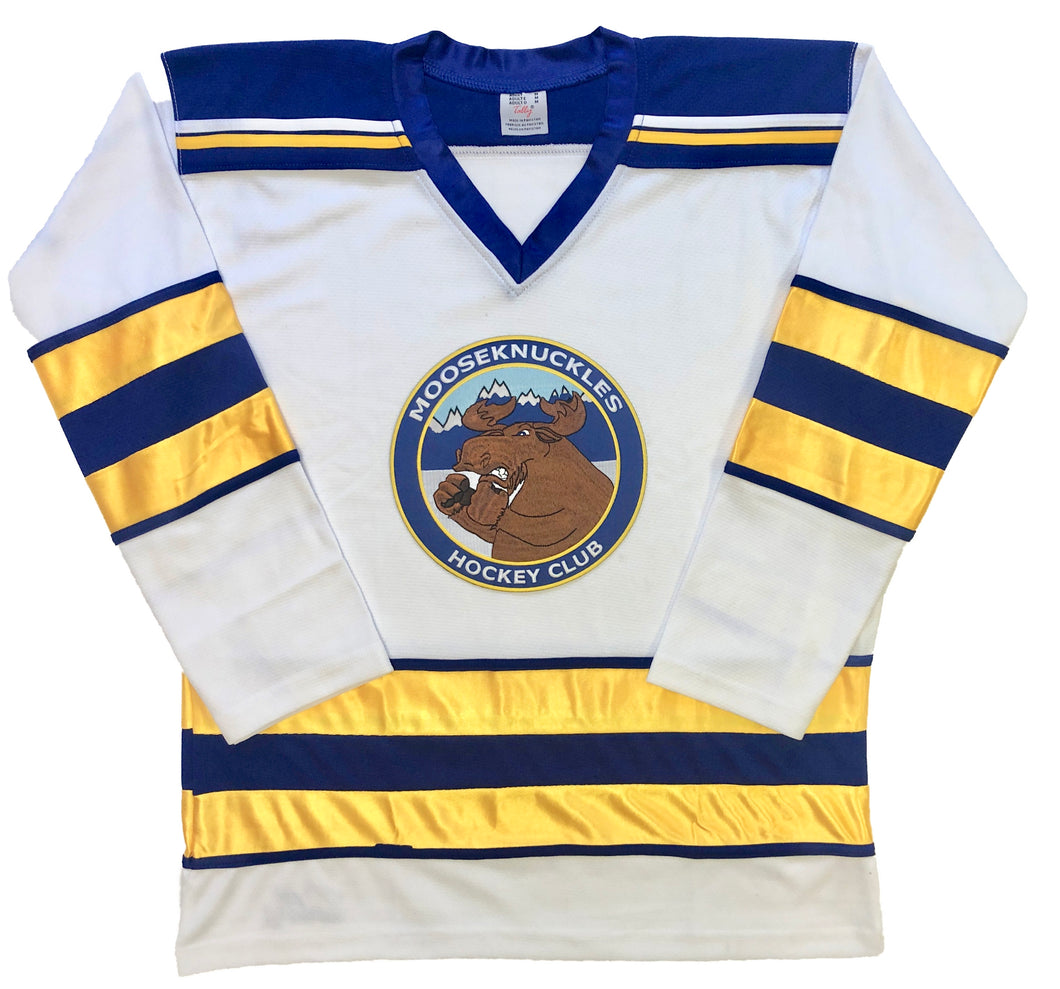 Custom Hockey Jerseys with the Mooseknuckles Hockey Club Logo