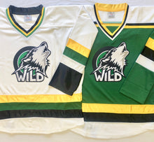 Load image into Gallery viewer, Custom Hockey Jerseys with the Wild Team Logo
