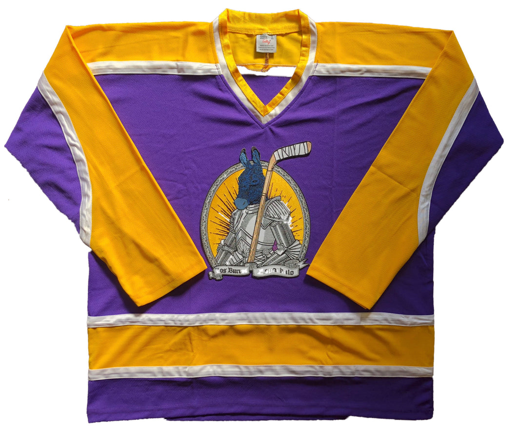 Custom Hockey Jerseys with the Sparkle Donkeys Team Logo