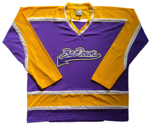 Custom Hockey Jerseys with the BarDown Embroidered Twill Logo