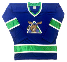 Load image into Gallery viewer, Custom Hockey Jerseys with the Mad Moose Twill Logo

