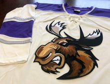Load image into Gallery viewer, Custom Hockey Jerseys with a Moose Twill Logo
