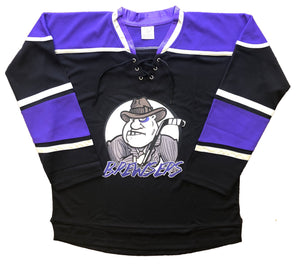 Custom Hockey Jerseys with the Brewsers Twill Crest