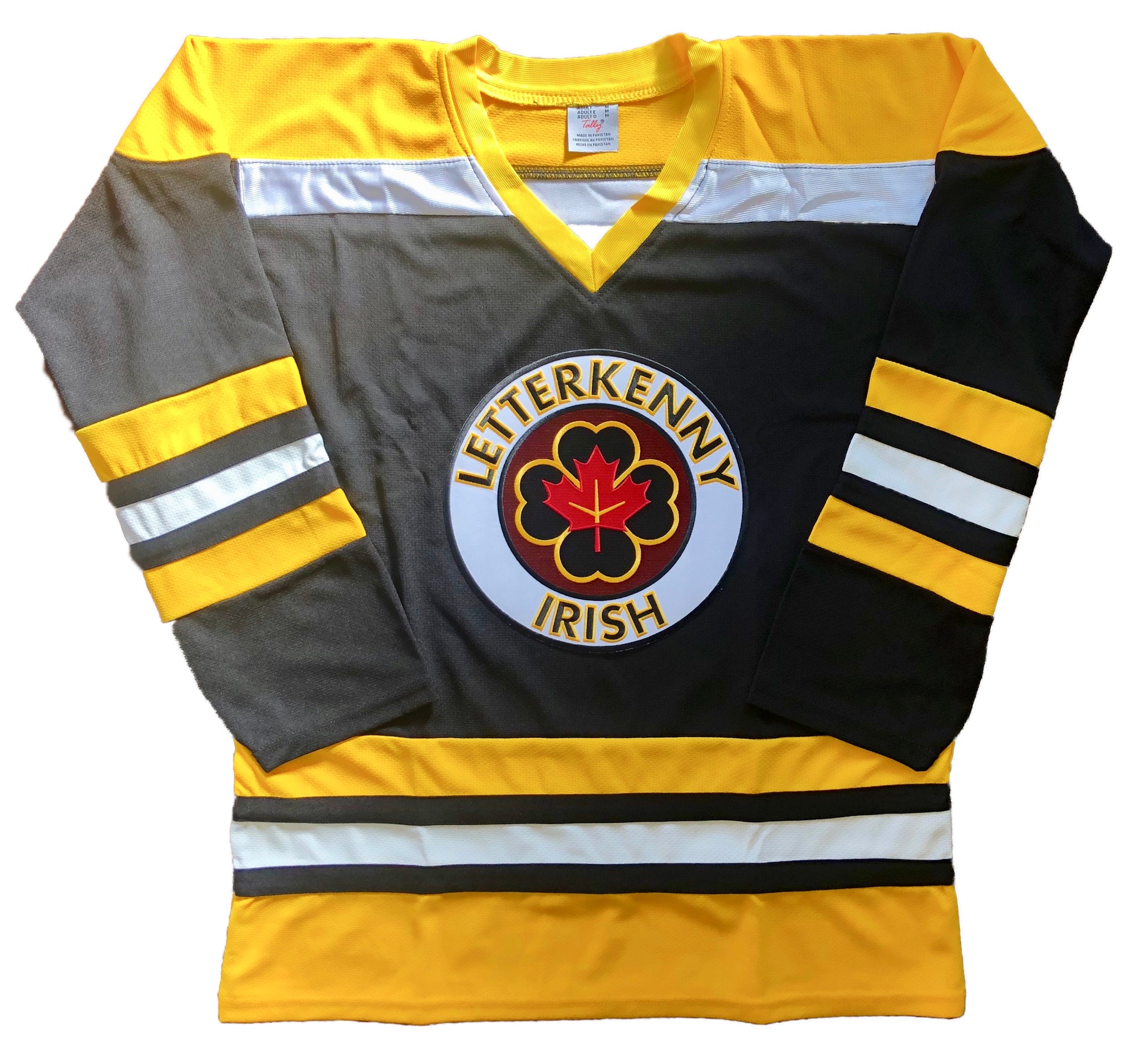 Custom Hockey Jerseys with a Letterkenny Embroidered Twill Logo