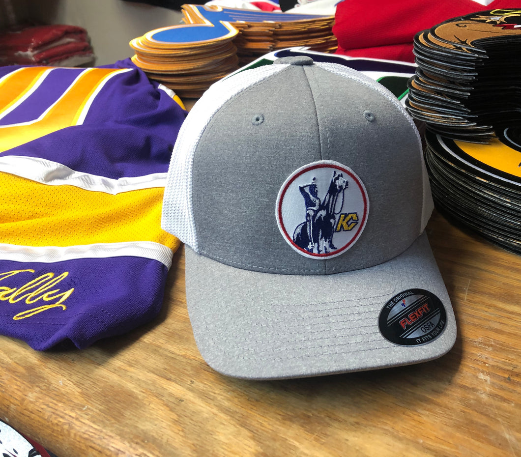 Flex-Fit Hat with a Scouts crest / logo $39 (Grey / White)