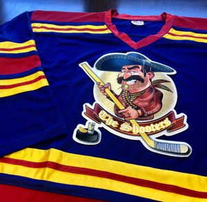 Custom Hockey Jerseys with The Shooters Embroidered Twill Logo