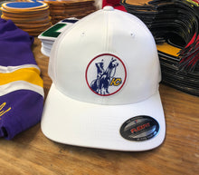 Load image into Gallery viewer, Flex-Fit Hat with a Scouts crest / logo $39 (White / White)
