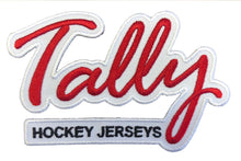 Laden Sie das Bild in den Galerie-Viewer, Schwarze Flex-Fit-Mütze mit großem Wappen/Logo von Tally Hockey Jerseys 30 $
