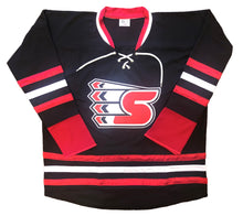 Load image into Gallery viewer, Custom Hockey Jerseys with a &quot;S&quot; Embroidered Twill Logo
