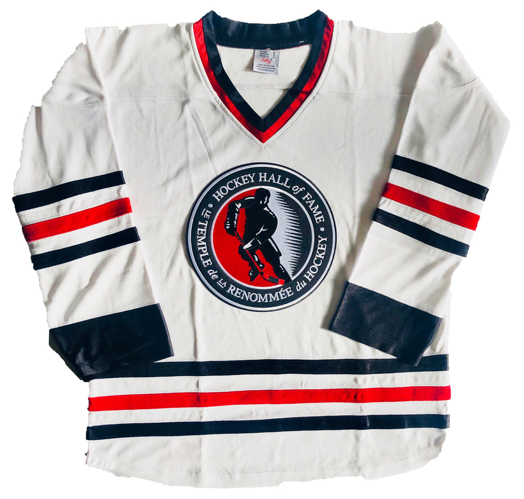 Custom Hockey Jerseys with the Hockey Hall of Fame Twill Logo