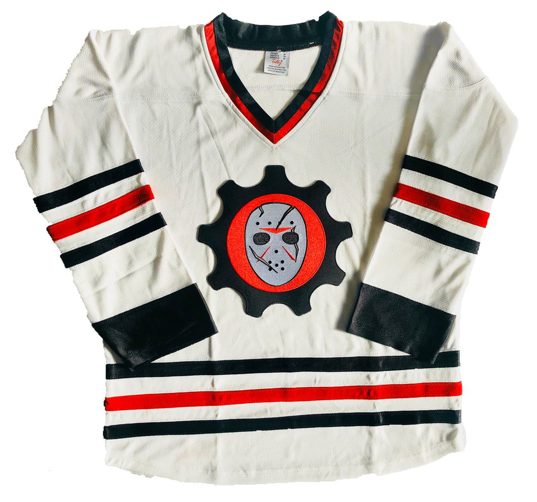 Custom Hockey Jerseys with the Scar Goalie Mask Team Logo