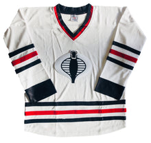 Load image into Gallery viewer, Custom Hockey Jerseys with a Cobra Embroidered Twill Logo
