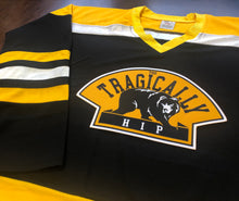 Load image into Gallery viewer, Custom Hockey Jerseys with a Tragically Hip and Bruin Twill Logo
