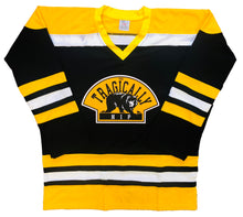 Load image into Gallery viewer, Custom Hockey Jerseys with a Tragically Hip and Bruin Twill Logo
